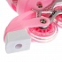 Раздвижные ролики Next со светом размер 29-32 в сумке розовые  - миниатюра №10